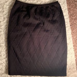 Black pencil skirt